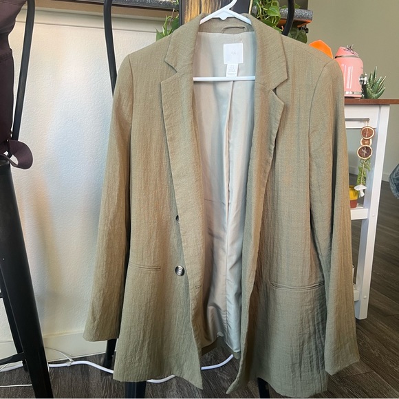Sage green H&M oversized blazer - Picture 6 of 6